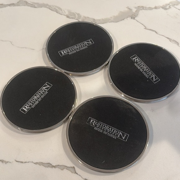 Restoration Hardware Mirror Coasters, Set of 4. Excellent condition. Never used. - Picture 4 of 4